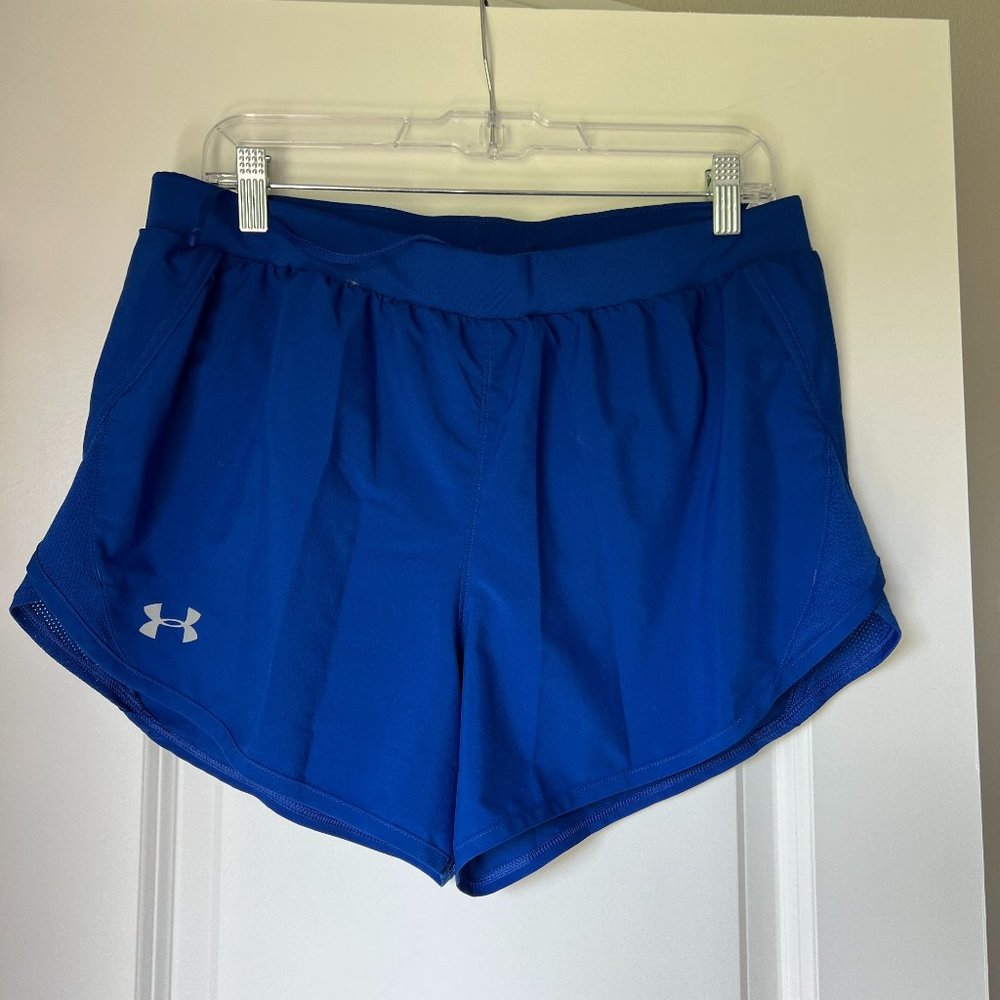 Under Armour Women's UA Fly-By 2.0 Shorts - Blue, Large